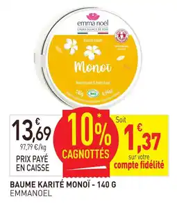 naturéO Emmanoel baume karité monoï - 140 g offre