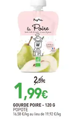 naturéO Popote gourde poire offre