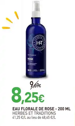 naturéO Herbes et traditions eau florale de rose - 200 ml offre