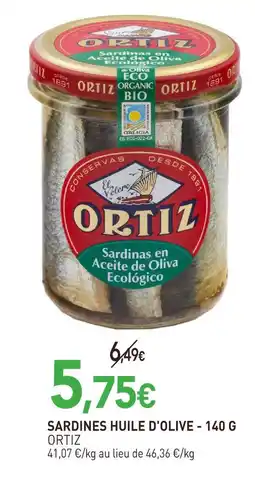 naturéO Ortiz sardines huile d'olive offre