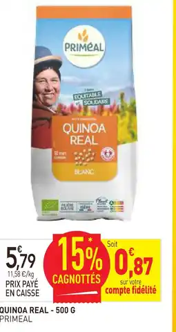 naturéO Primeal quinoa real offre