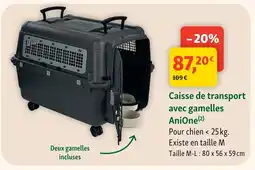 Maxi Zoo Anione caisse de transport avec gamelles offre