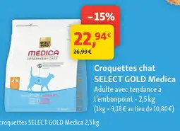 Maxi Zoo Select gold medica croquettes chat offre