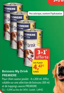 Maxi Zoo Premiere boissons my drink offre
