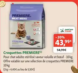 Maxi Zoo Premiere croquettes offre