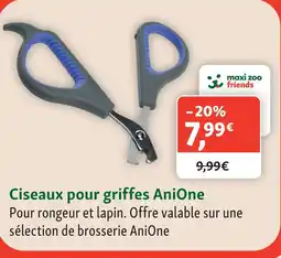 Maxi Zoo Anione ciseaux pour griffes offre