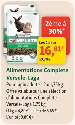 Maxi Zoo Versele-laga alimentations complete offre