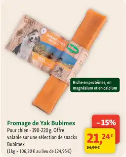 Maxi Zoo Bubimex fromage de yak offre