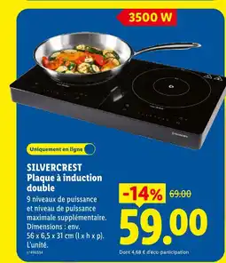 Lidl Silvercrest plaque à induction double offre