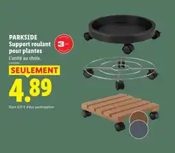 Lidl Parkside support roulant pour plantes offre