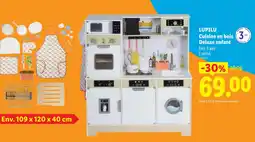 Lidl Lupilu cuisine en bois deluxe enfant offre