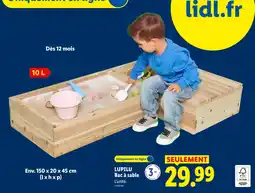 Lidl Lupilu bac à sable offre