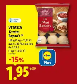 Lidl Vitasia 12 mini bapao's offre
