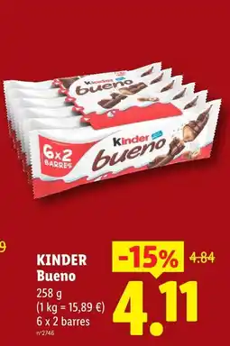 Lidl Bueno kinder offre