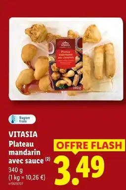 Lidl Vitasia plateau mandarin avec sauce offre