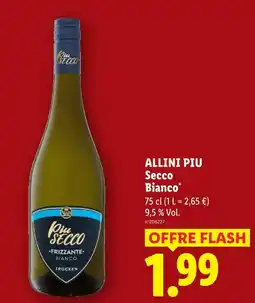 Lidl Allini piu secco bianco offre