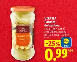 Lidl Vitasia pousses de bambou offre