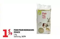 Auchan Supermarché Pouce - foin pour rongeurs offre
