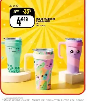 Mug de transport kawaii
