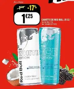 La Foir'Fouille Canette de red bull offre