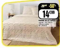 La Foir'Fouille Parure de lit tuftee offre