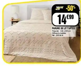 Parure de lit tuftee