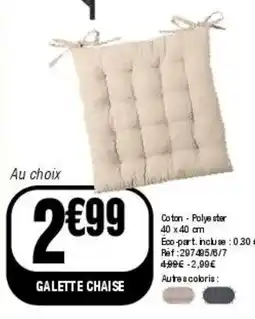 La Foir'Fouille Galette chaise offre