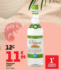 Auchan Clément Rhum blanc offre