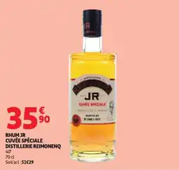 Auchan Rhum jr cuvée spéciale distillerie reimonenq offre