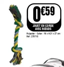 La Foir'Fouille Jouet en corde avec nœuds offre