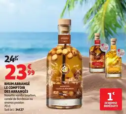 Auchan Rhum arrangé le comptoir des arrangés offre