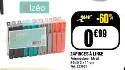 La Foir'Fouille 24 pinces à linge offre