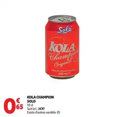 Auchan Kola champion solo offre