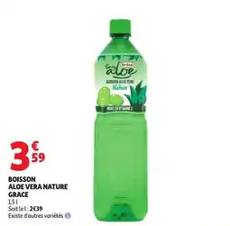 Auchan Boisson aloe vera nature grace offre