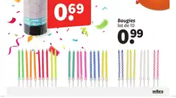 Wibra Bougies lot de 10 offre