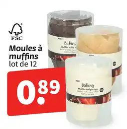 Wibra Moules à muffins lot de 12 offre