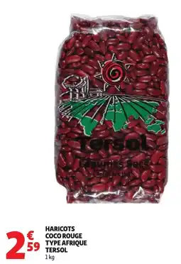 Auchan Tersol Haricots coco rouge type afrique offre