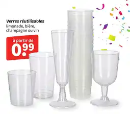 Wibra Verres réutilisables offre