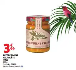 Auchan Toco Pâte de piment cacahuète offre