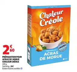 Auchan Chaleur Créole Préparation pour acras de morue offre