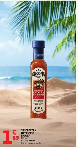 Auchan Sauce extra hot pepper encona offre