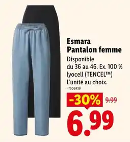 Lidl Esmara Pantalon femme offre