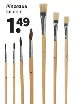 Wibra Pinceaux lot de 7 offre