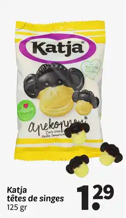 Wibra Katja têtes de singes offre