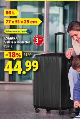 Lidl Esmara Valise à roulettes offre