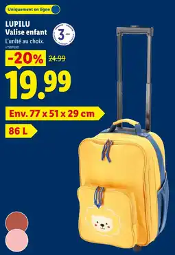 Lidl Lupilu Valise enfant offre
