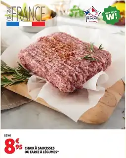 Auchan Chair à saucisses ou farce à légumes offre