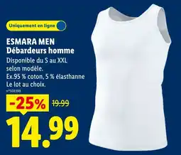 Lidl Esmara Men Débardeurs homme offre