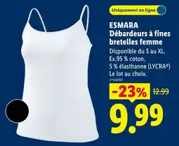 Lidl Esmara Débardeurs à fines bretelles femme offre