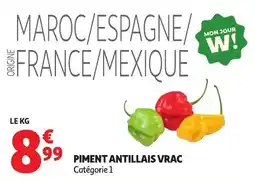 Auchan Piment antillais vrac offre